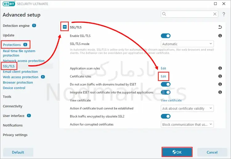 رفع باز نشدن سایت ها بعد از نصب ESET رفع باز نشدن سایت ها بعد از نصب ESET